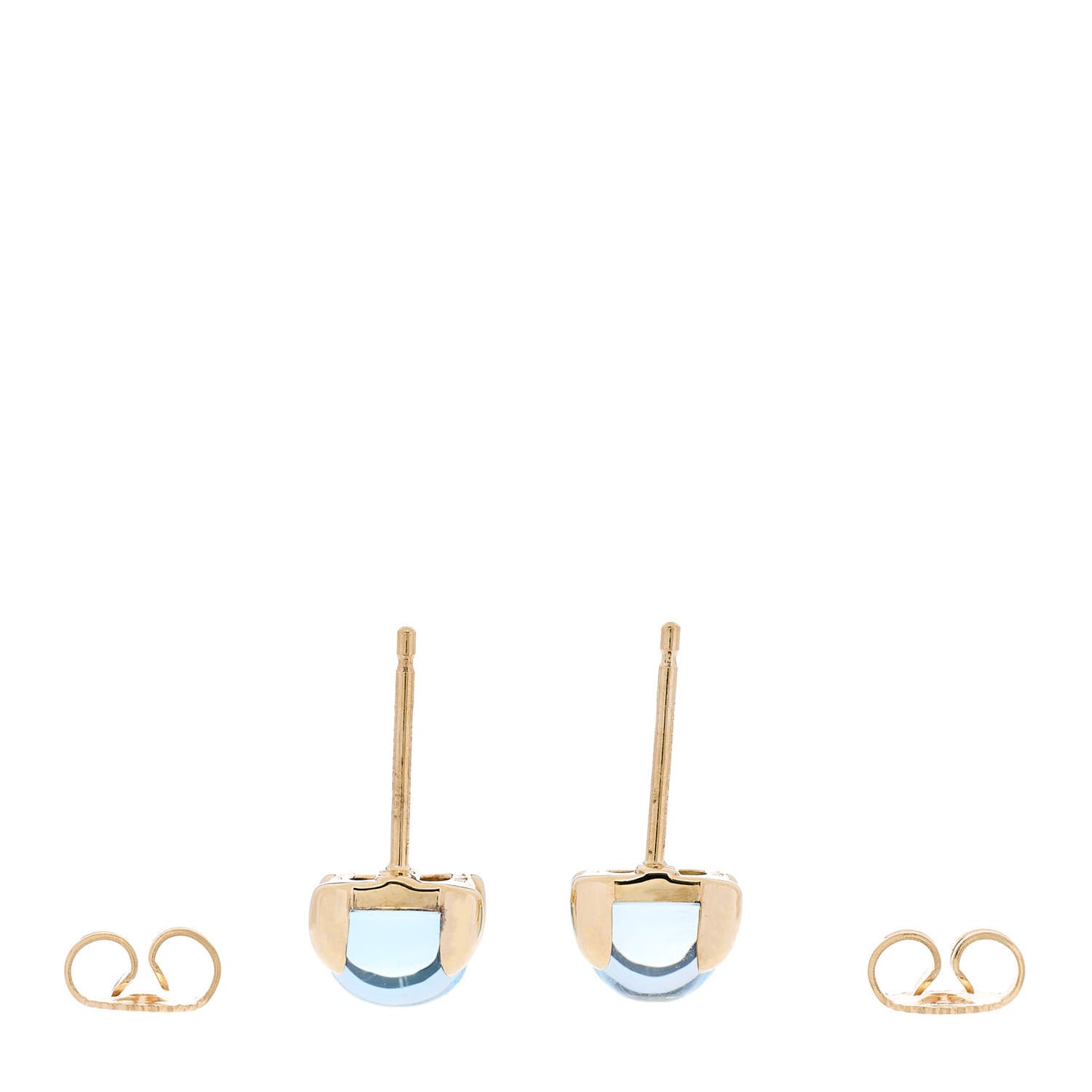 18K Yellow Gold Blue Topaz Paloma Picasso Sugar Stacks Earrings