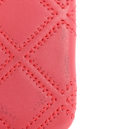 Chanel Lambskin Stitched Tassel Small Cosmetic Case Pink 8 of 9