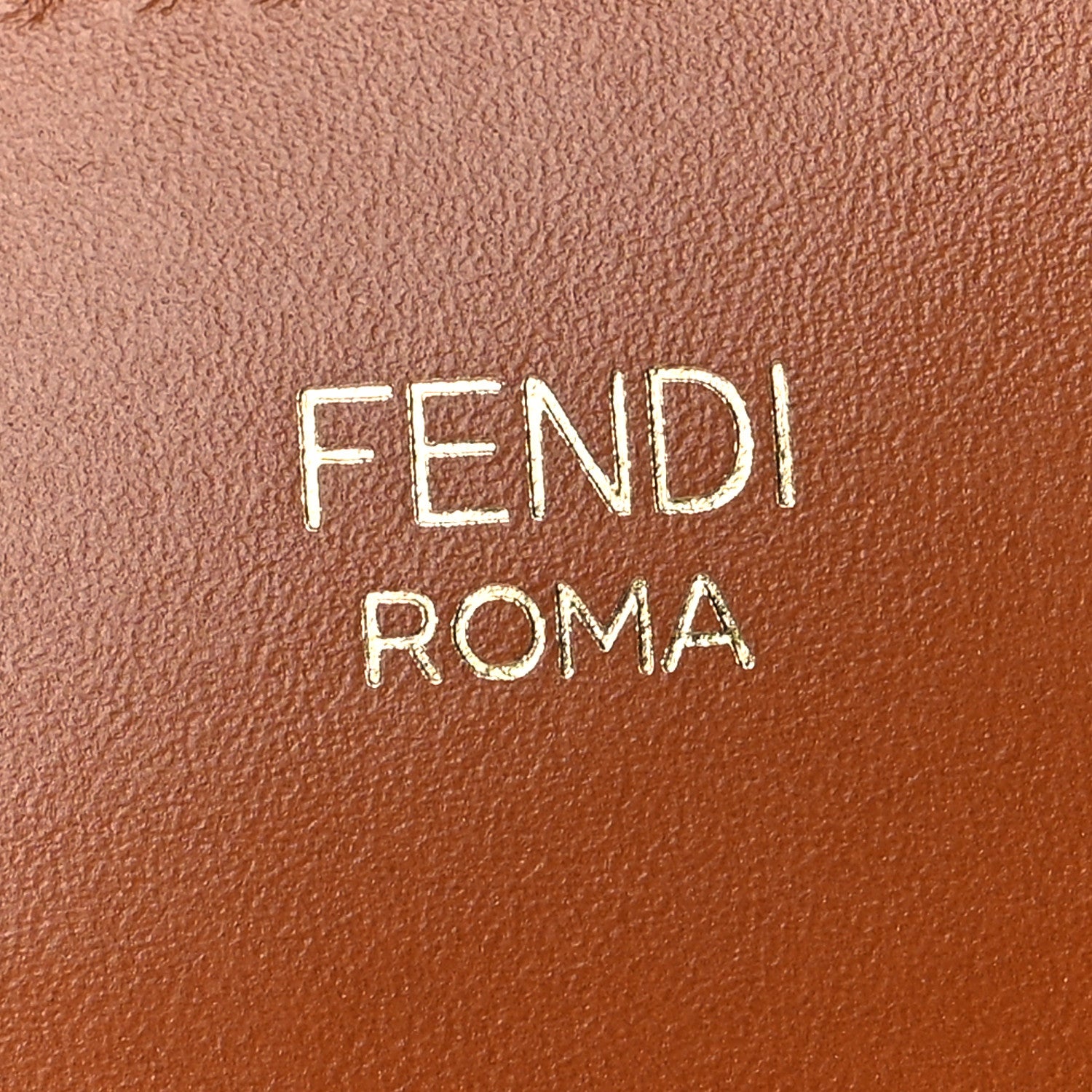 Fendi Ribbon Vitello King Logo Embossed Gingham Woven Adjustable Strap You Panna Black Cuoio 4 of 6
