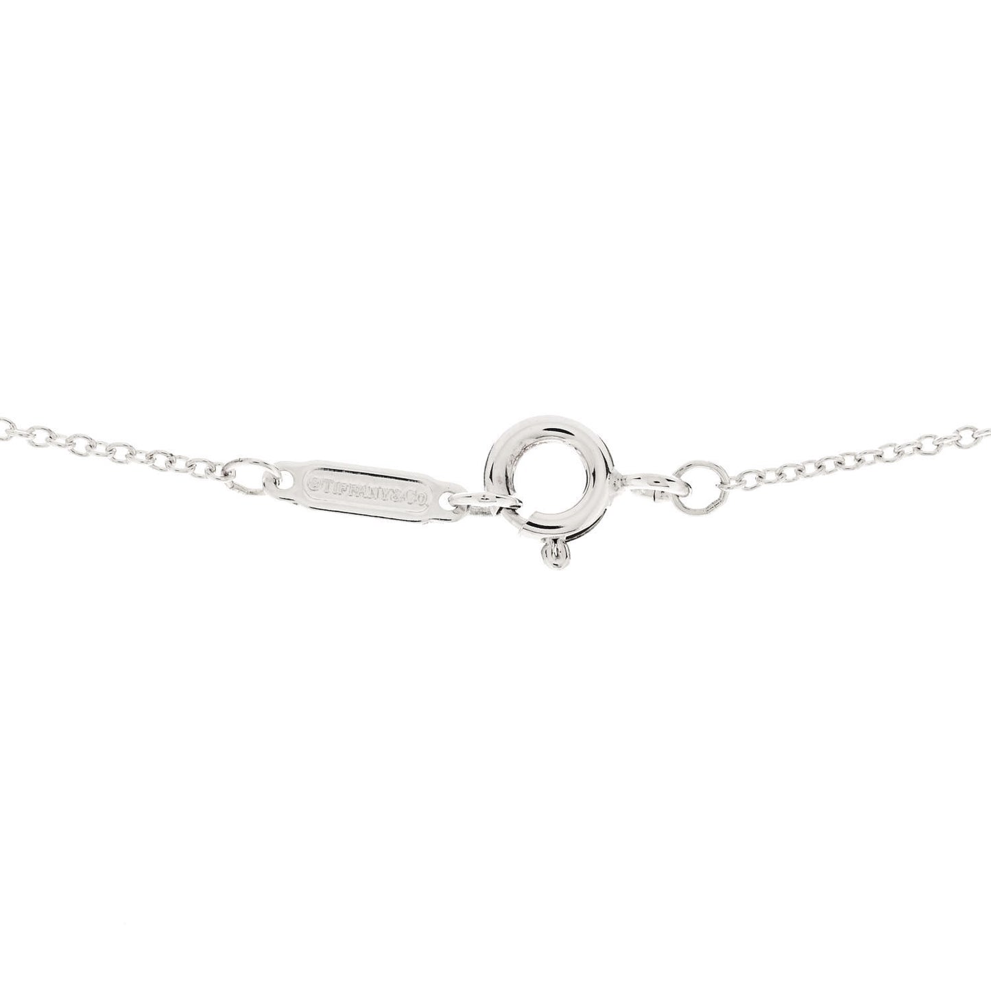 Sterling Silver 14mm Elsa Peretti Open Heart Pendant Necklace