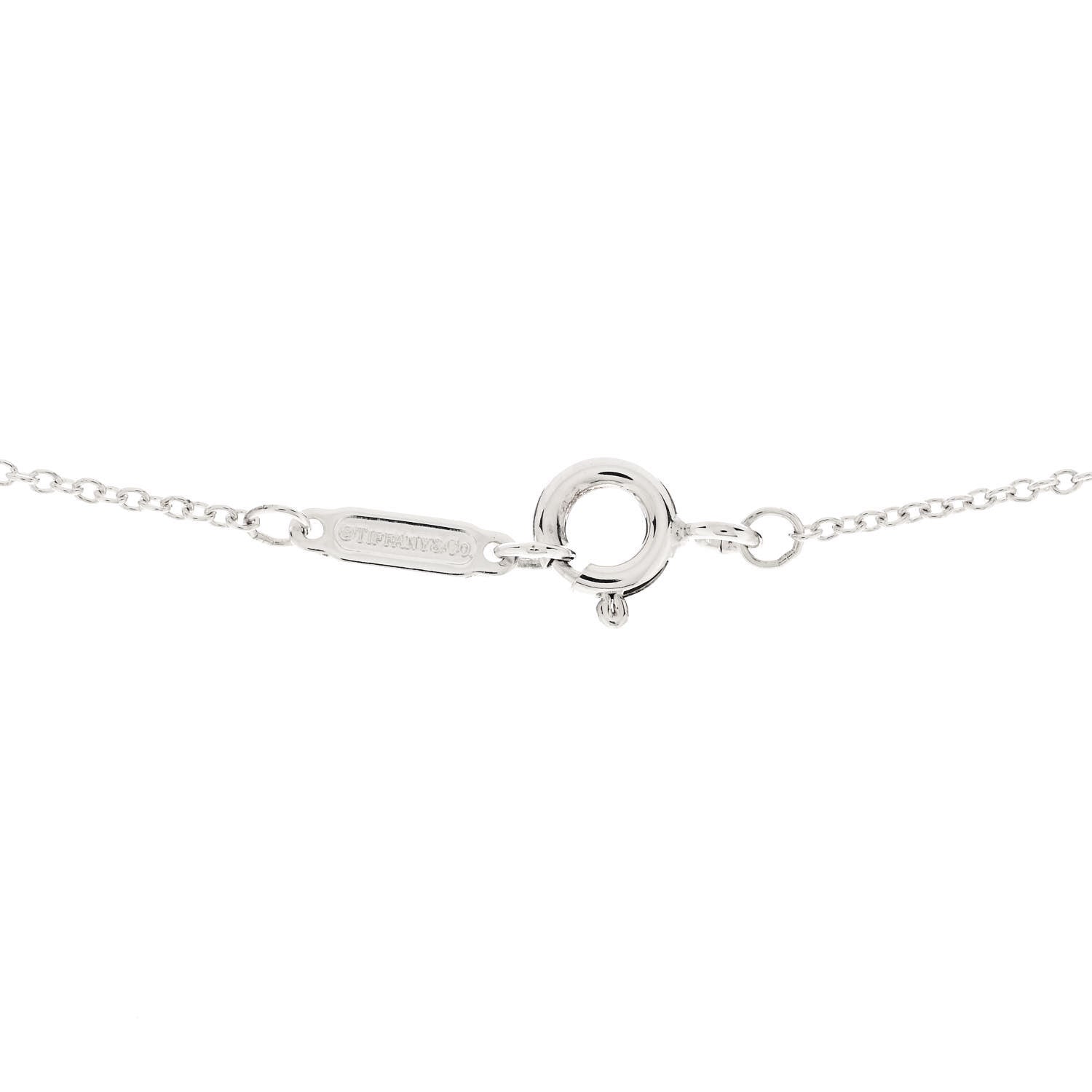 Tiffany Sterling Silver 14mm Elsa Peretti Open Heart Pendant Necklace 5 of 6