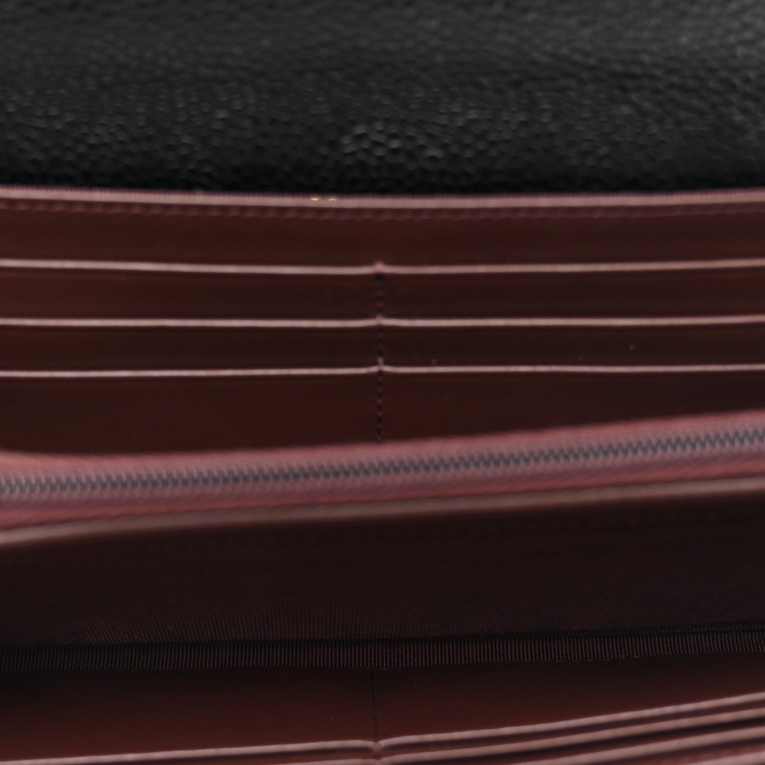 Chanel Caviar Quilted Large Gusset Flap Wallet Black 5 of 9