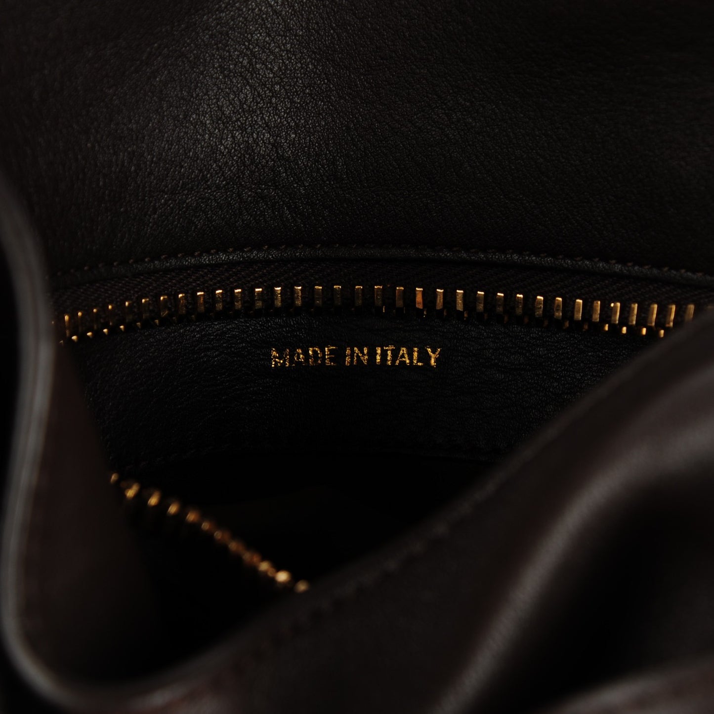 Grained Calfskin Medium Jennifer Crossbody Bag Brown