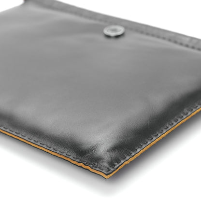 Hermes Milo Lambskin Swift Pilo Pouch Black Sesame 8 of 8