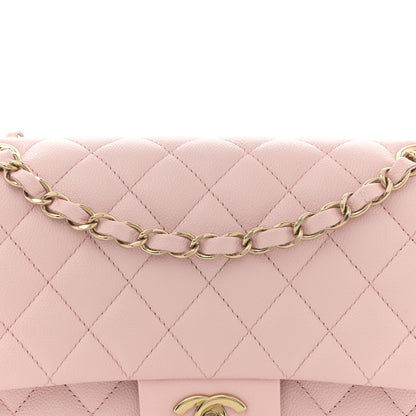 Chanel Caviar Quilted Medium Double Flap Light Pink 8 of 13