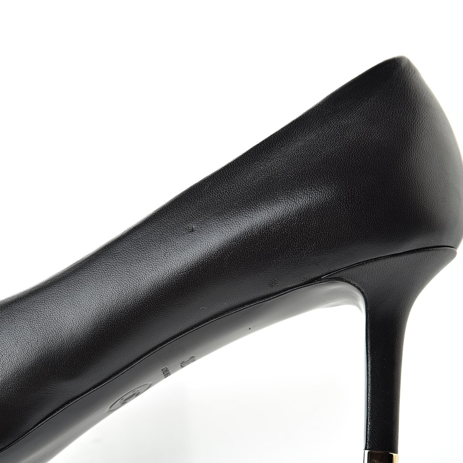 Chanel Lambskin CC Pumps 37 Black 13 of 16