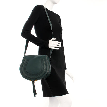 Chloe Calfskin Medium Marcie Round Crossbody Bag Epicea 2 of 9