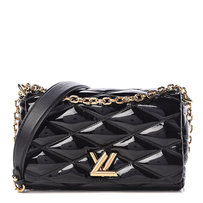 Louis Vuitton Patent Malletage GO-14 PM Black 1 of 10