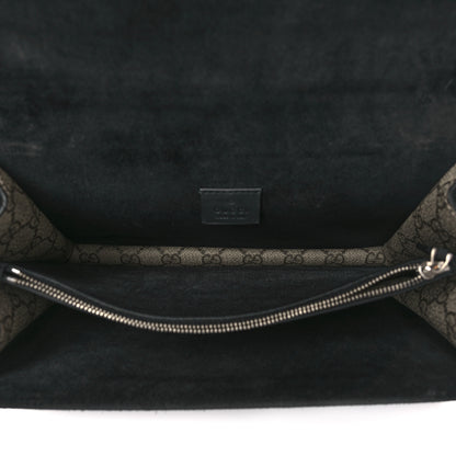 Gucci GG Supreme Monogram Crystal Small Dionysus Shoulder Bag Black 5 of 10