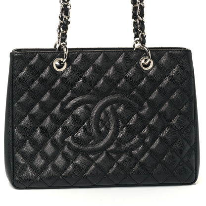 Chanel Caviar Quilted Grand Shopping Tote GST Black 8 of 10