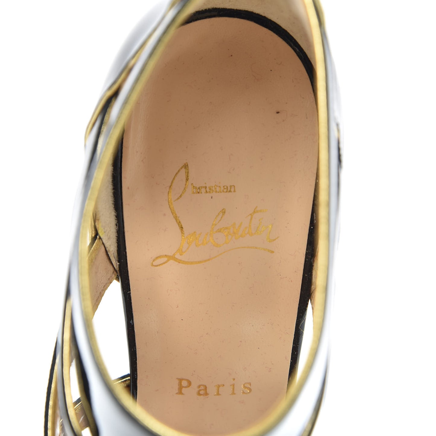 Patent Beauty K 100 Cage Sandals 38 Black