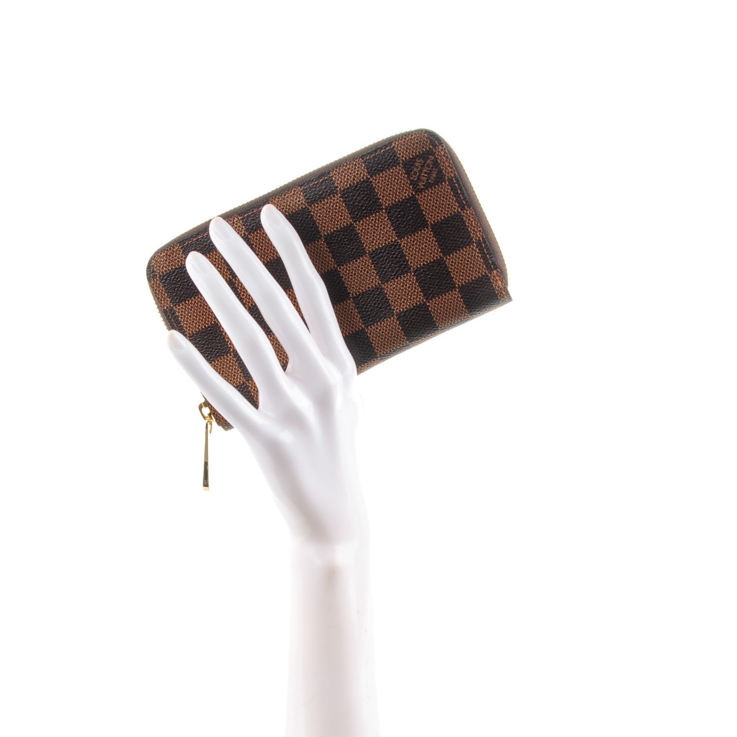 Louis Vuitton Damier Ebene Zippy Compact Wallet 2 of 7