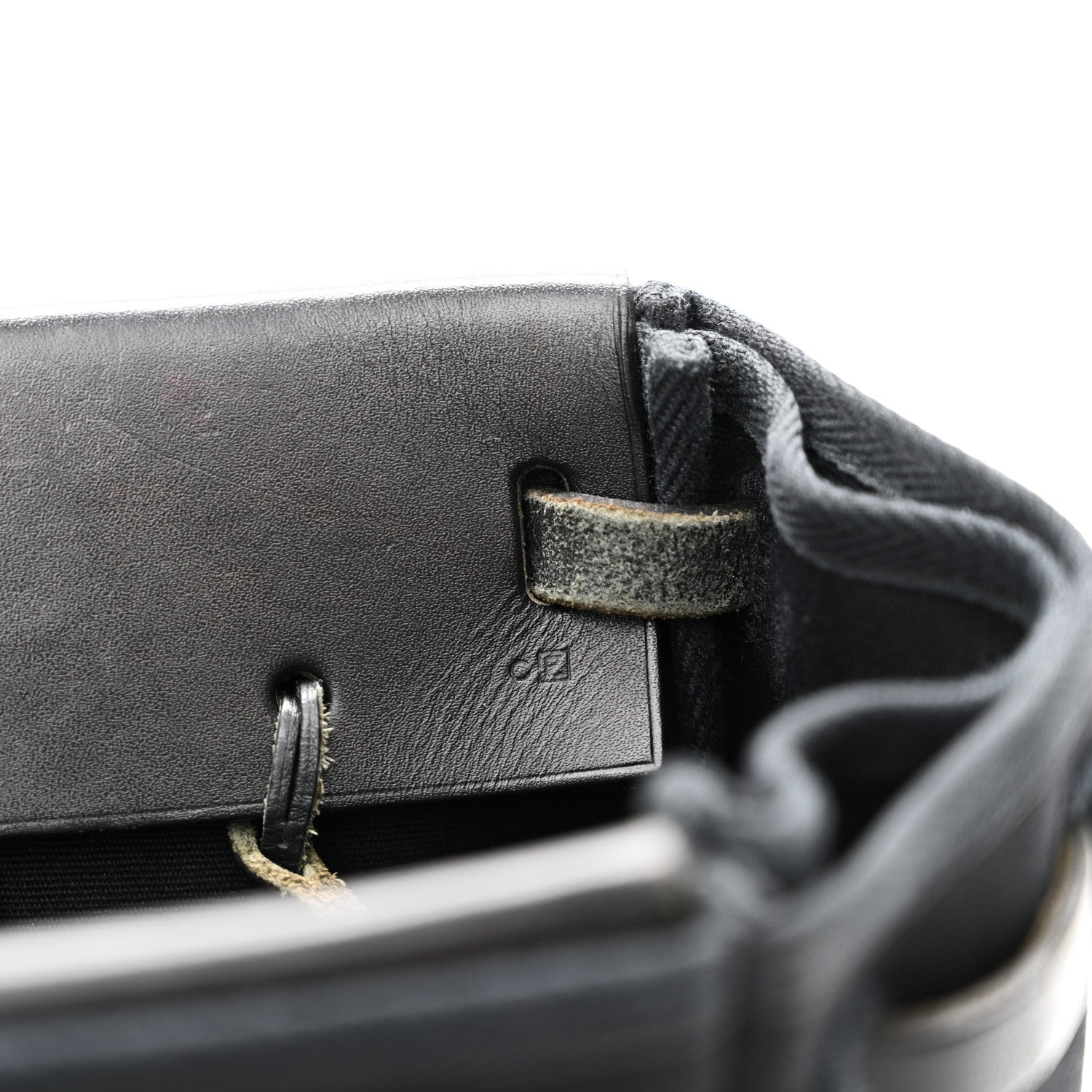 Hermes Toile Vache Hunter Herbag Cabas MM Black 7 of 10