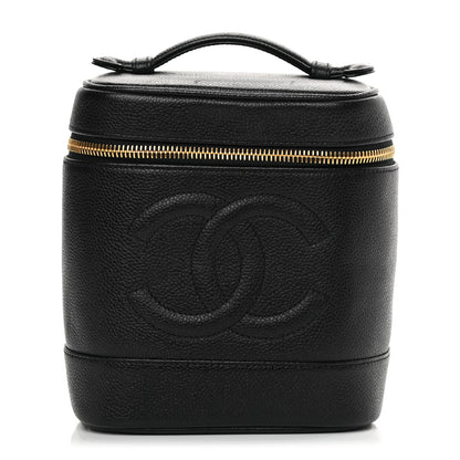 Chanel Caviar Vanity Cosmetic Case Black 1 of 11