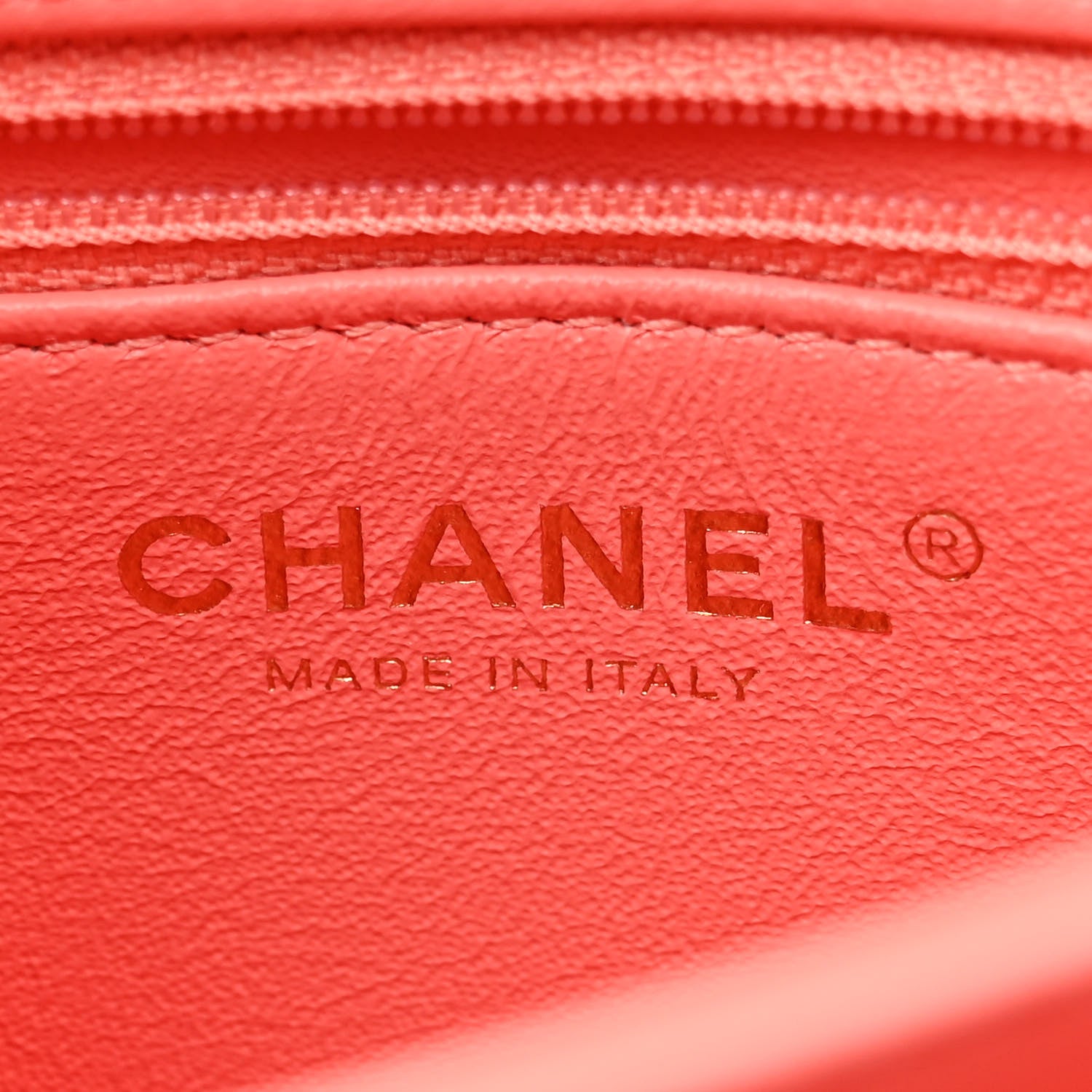 Chanel Lambskin Quilted Small Trendy Chain CC Flap Dual Handle Bag Coral 6 of 11
