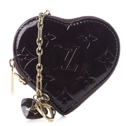 Louis Vuitton Vernis Coeur Heart Coin Purse Amarante 1 of 8
