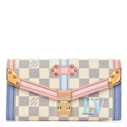 Louis Vuitton Damier Azur Summer Trunks Sarah Wallet NM 1 of 7
