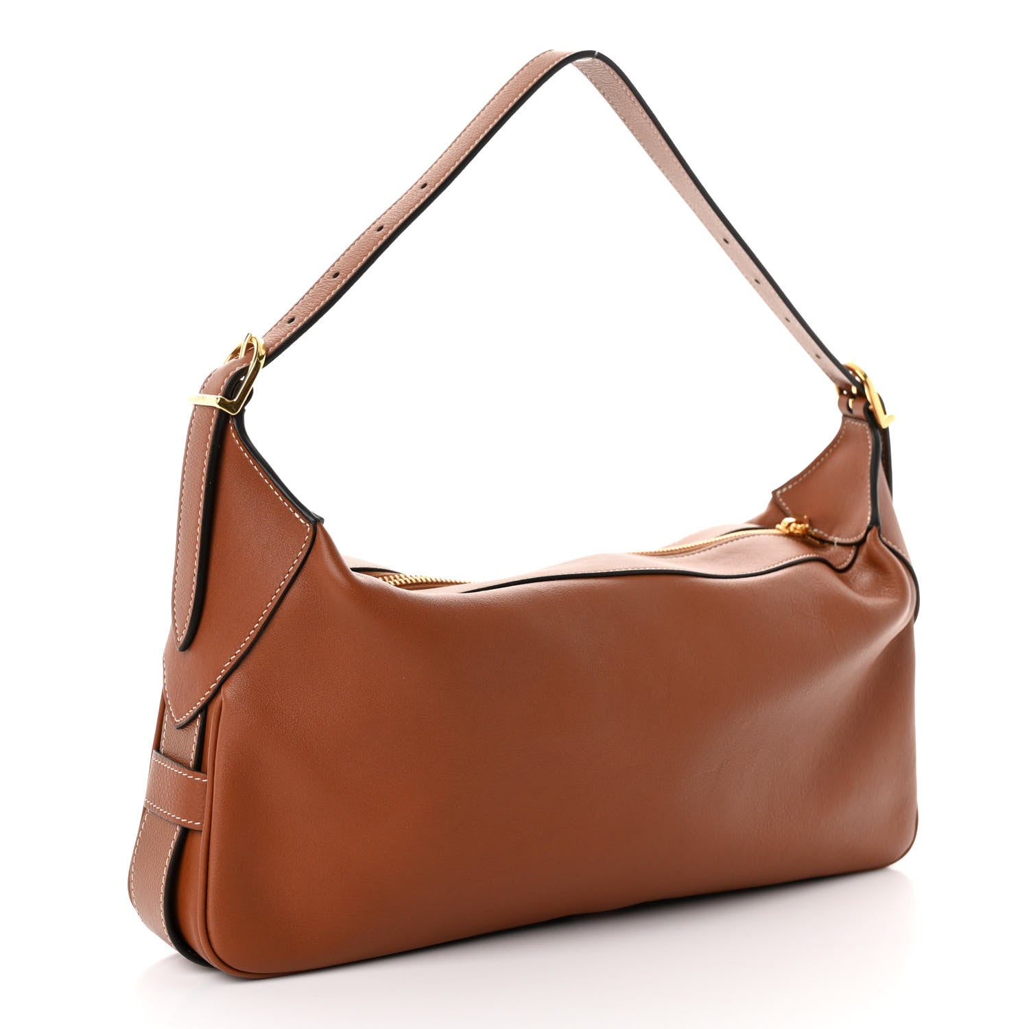 Celine Supple Calfskin Medium Romy Shoulder Bag Tan 3 of 9