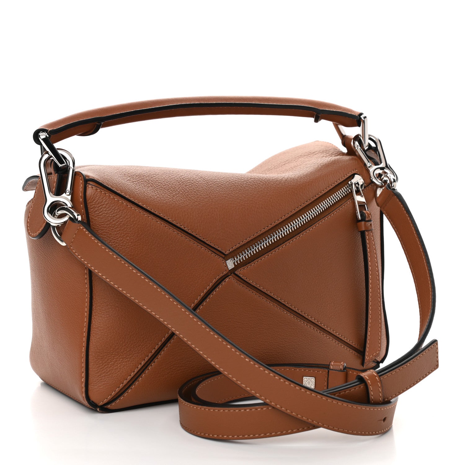 Loewe Calfskin Small Puzzle Bag Tan 3 of 9
