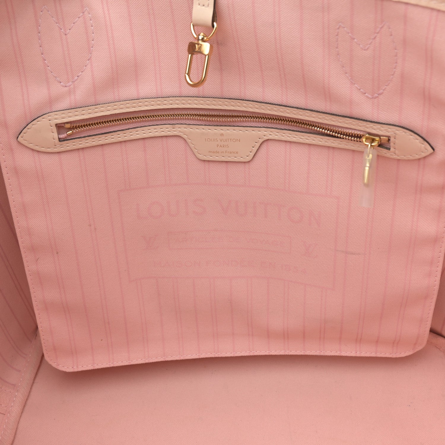 Louis Vuitton Damier Azur Braided Neverfull MM Pink 10 of 17