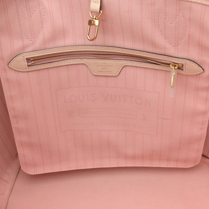 Louis Vuitton Damier Azur Braided Neverfull MM Pink 10 of 17