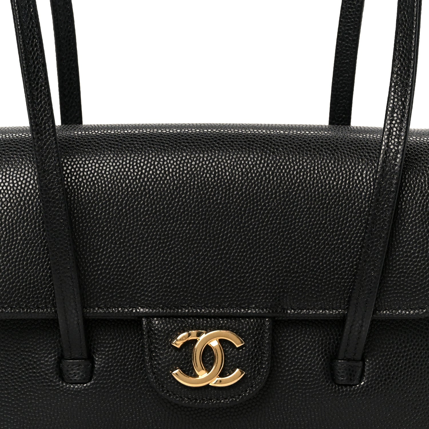 Chanel Shiny Caviar Mini Preppy Coco Shoulder Bag Black 7 of 10