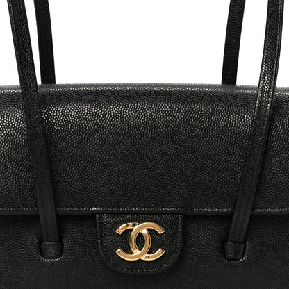 Chanel Shiny Caviar Mini Preppy Coco Shoulder Bag Black 7 of 10