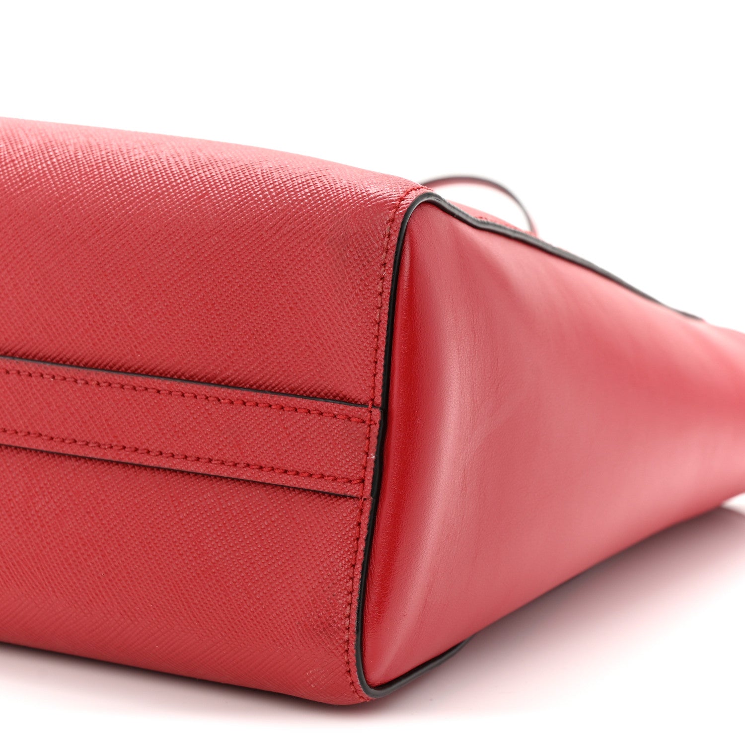 Prada Saffiano Soft Calfskin Tote Fuoco 10 of 11