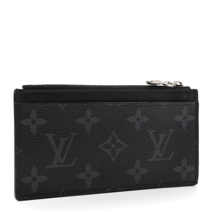 Louis Vuitton Monogram Eclipse Taiga Coin Card Holder 4 of 10