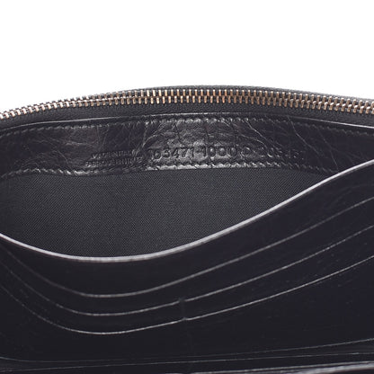 Balenciaga Agneau Classic Hardware Money Wallet Black 7 of 11