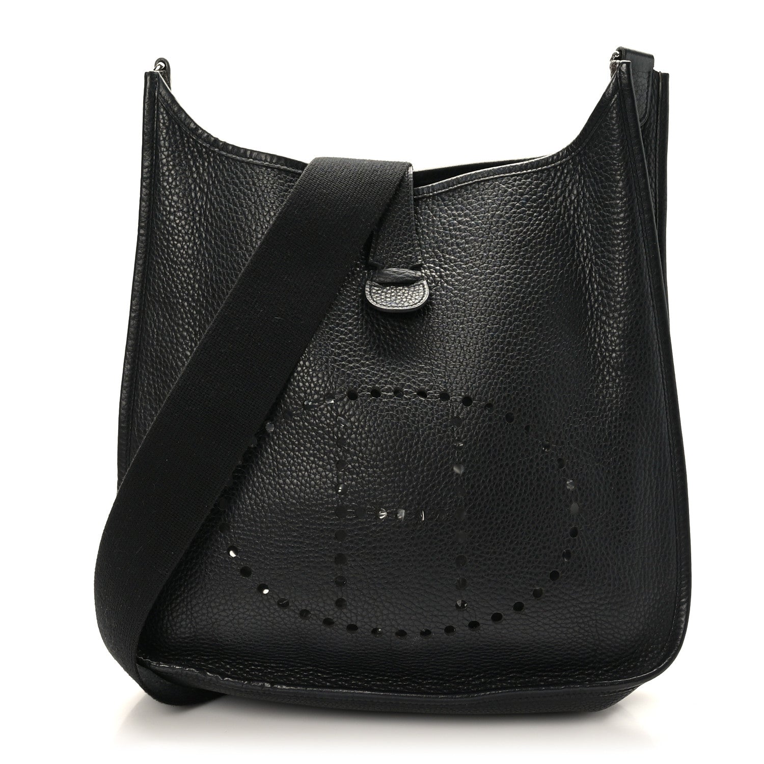 Hermes Taurillon Clemence Evelyne II GM Black 1 of 9