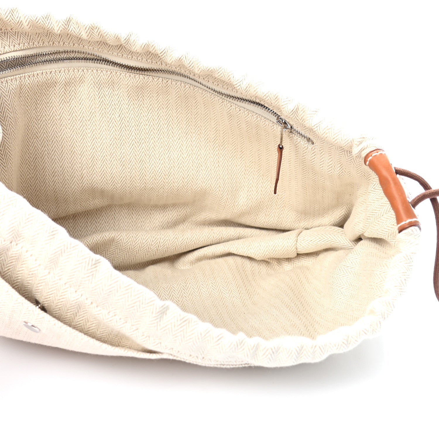 Hermes Canvas Barenia Fourbi 20 PM Pouch Naturel Fauve 5 of 9