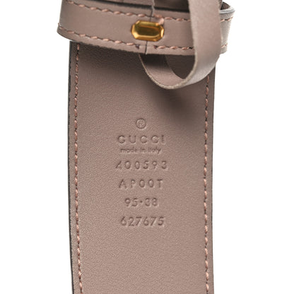 Gucci Calfskin Double G 40mm Belt 95 38 Porcelain Rose 3 of 4