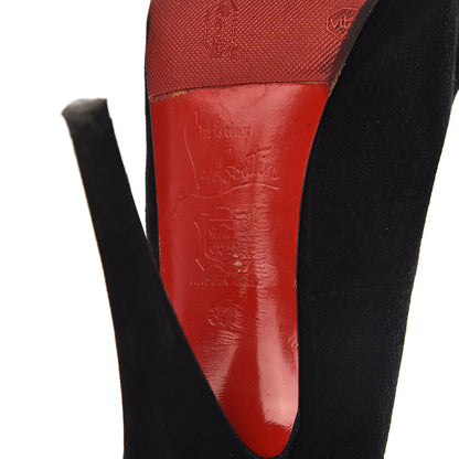 Christian Louboutin Suede Royal Miss Clichy 140 Pumps 37 Black 15 of 19
