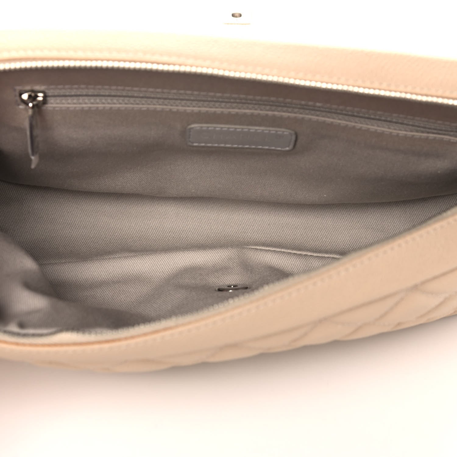 Chanel Caviar Quilted Jumbo Easy Flap Beige 5 of 13
