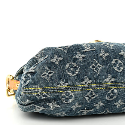 Louis Vuitton Monogram Denim Mini Pleaty Blue 8 of 9