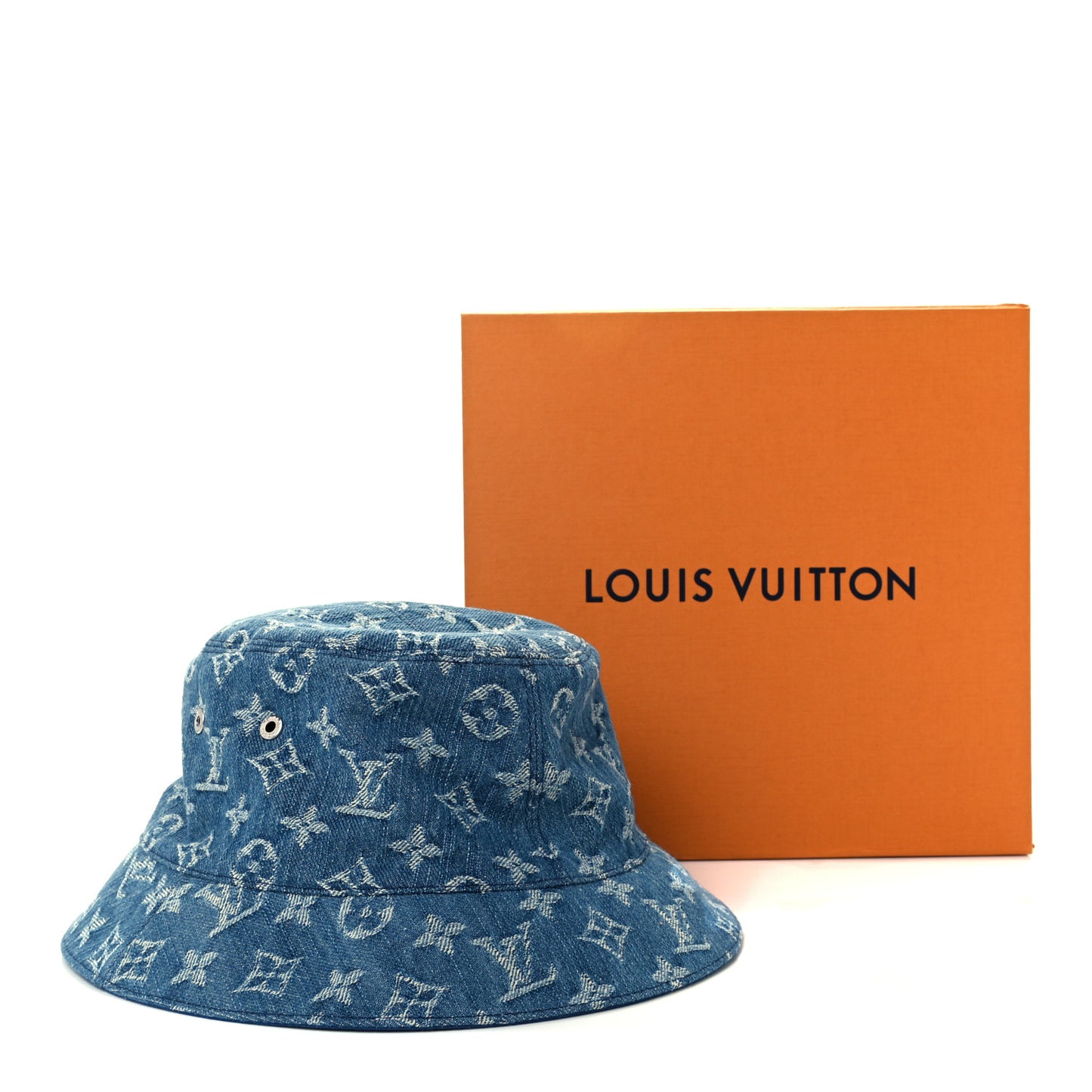 Monogram Denim Transformable Bob Bucket Hat 58 Blue
