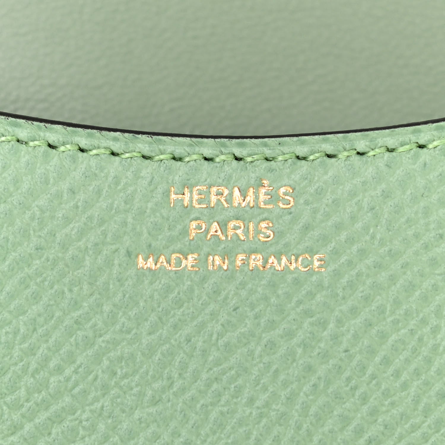 Hermes Epsom Constance Slim Wallet Vert Criquet 8 of 9