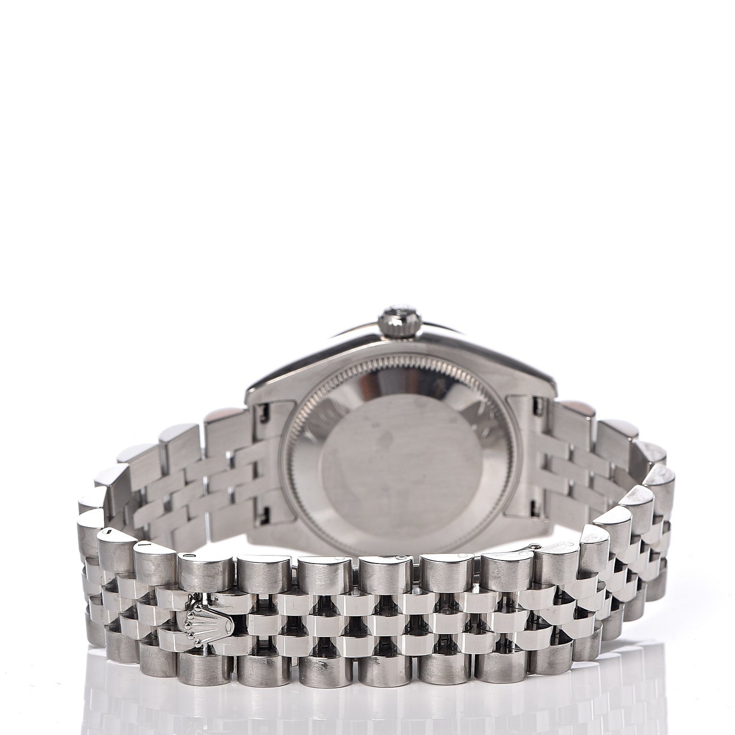Stainless Steel 18K White Gold Diamond 31mm Oyster Perpetual Datejust Watch Black 178344