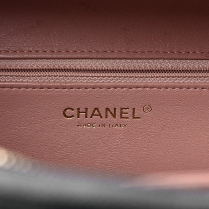 Chanel Caviar Quilted Large CC Filigree Vanity Case Black 6 of 9