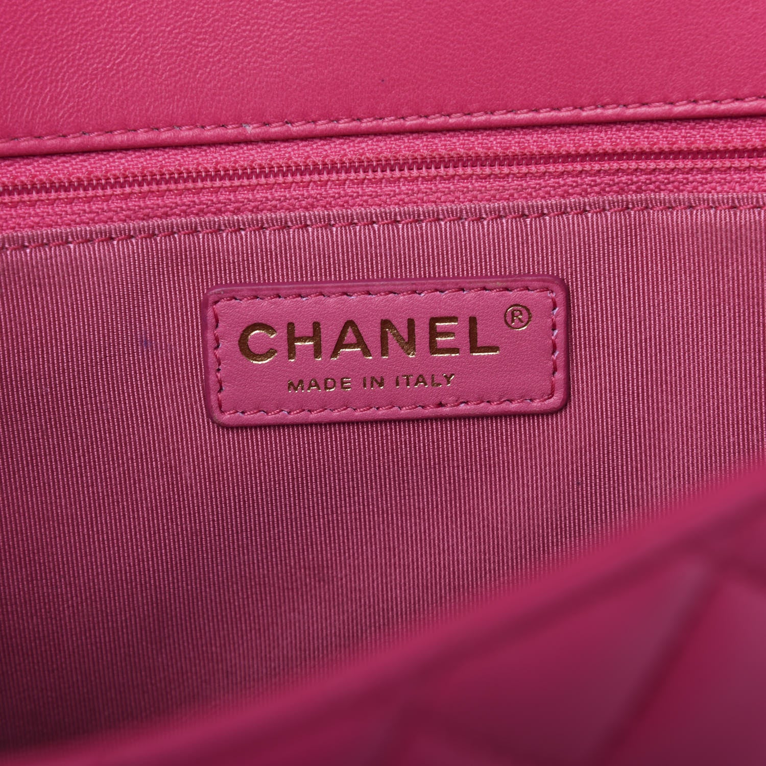 Chanel Lambskin Quilted Jumbo Mademoiselle Chic Flap Fuchsia 10 of 16