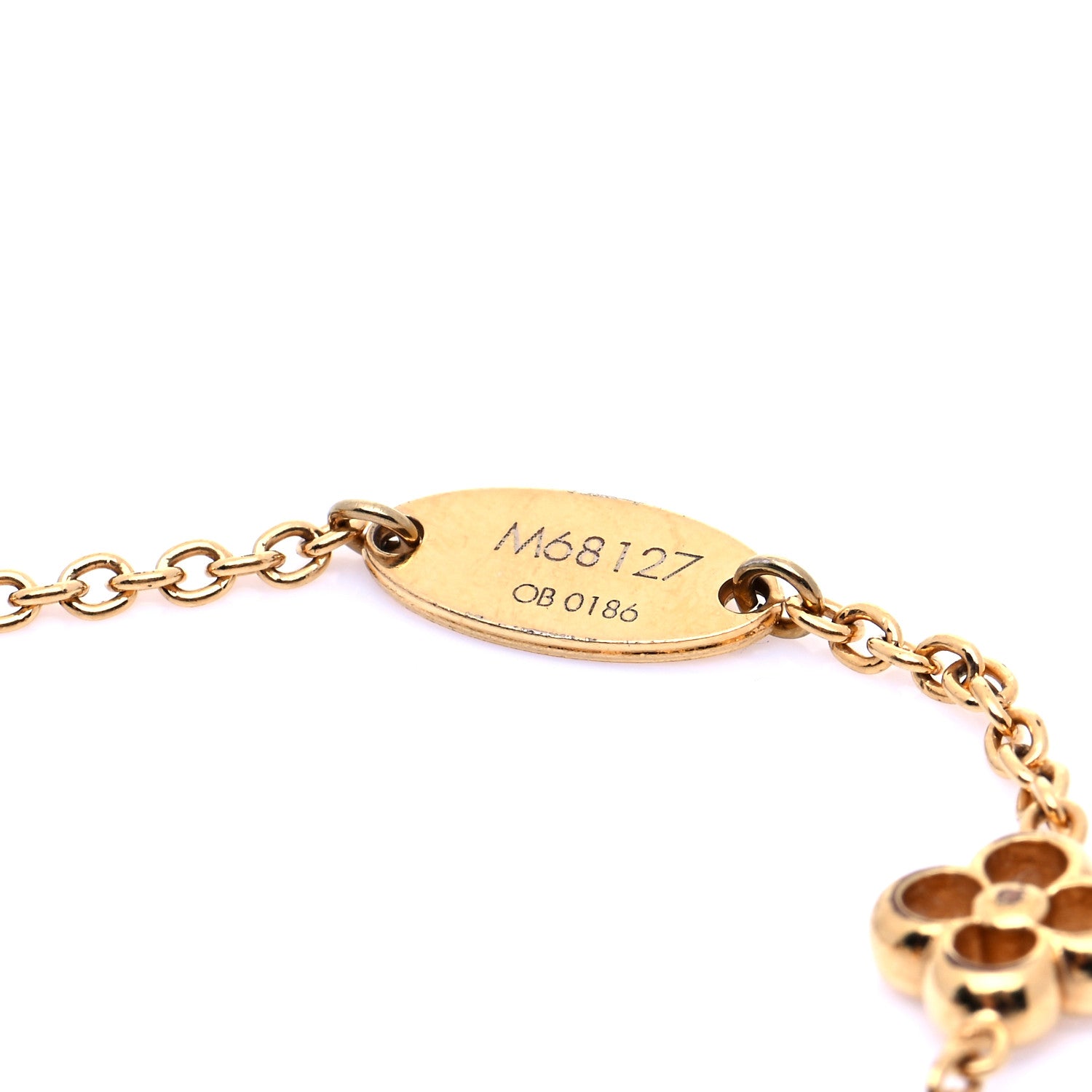Louis Vuitton Brass Flower Full Bracelet Gold 5 of 6