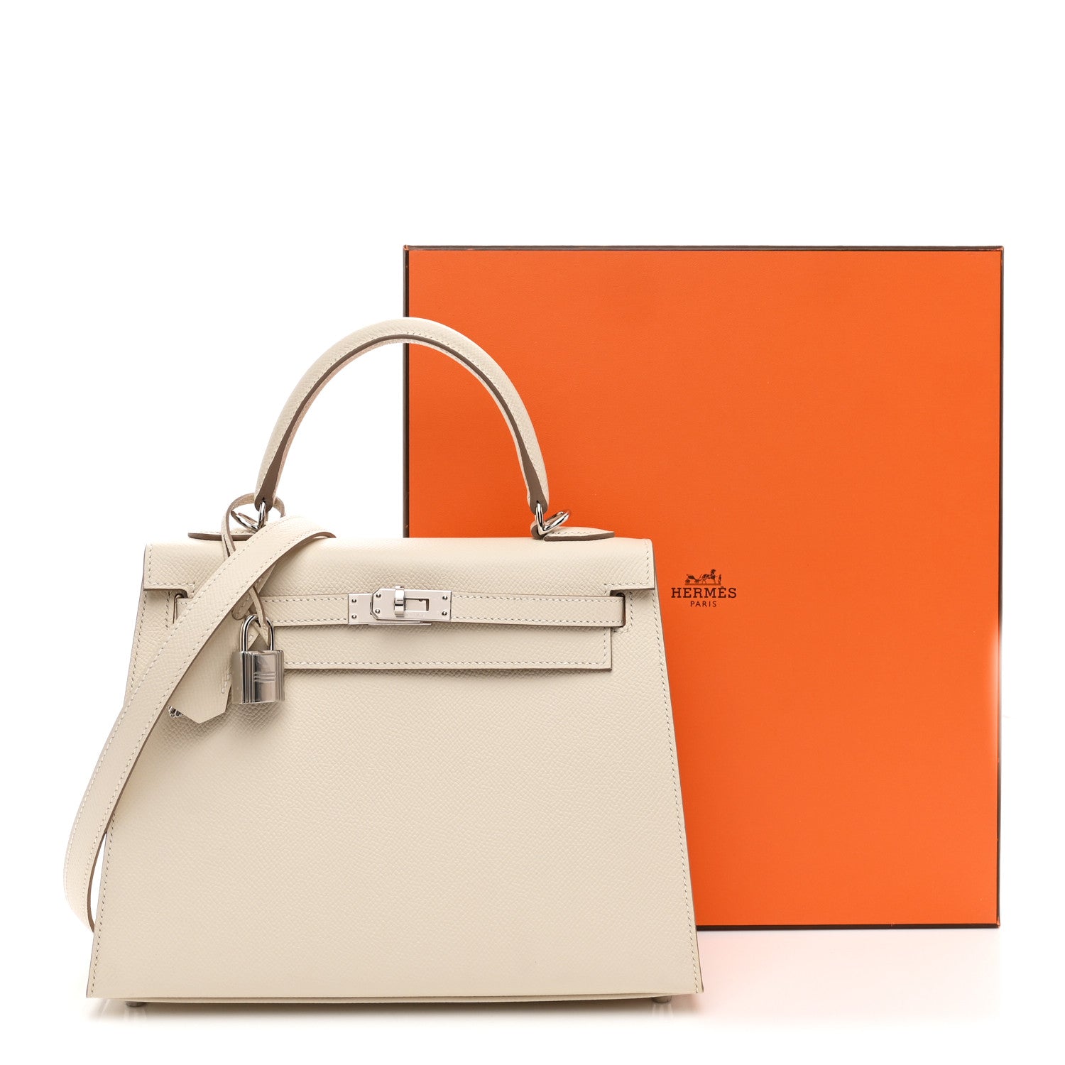 Hermes Epsom Kelly Sellier 25 Craie 11 of 11