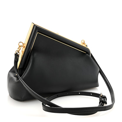 Fendi Shiny Nappa Small Fendi First Black 3 of 10