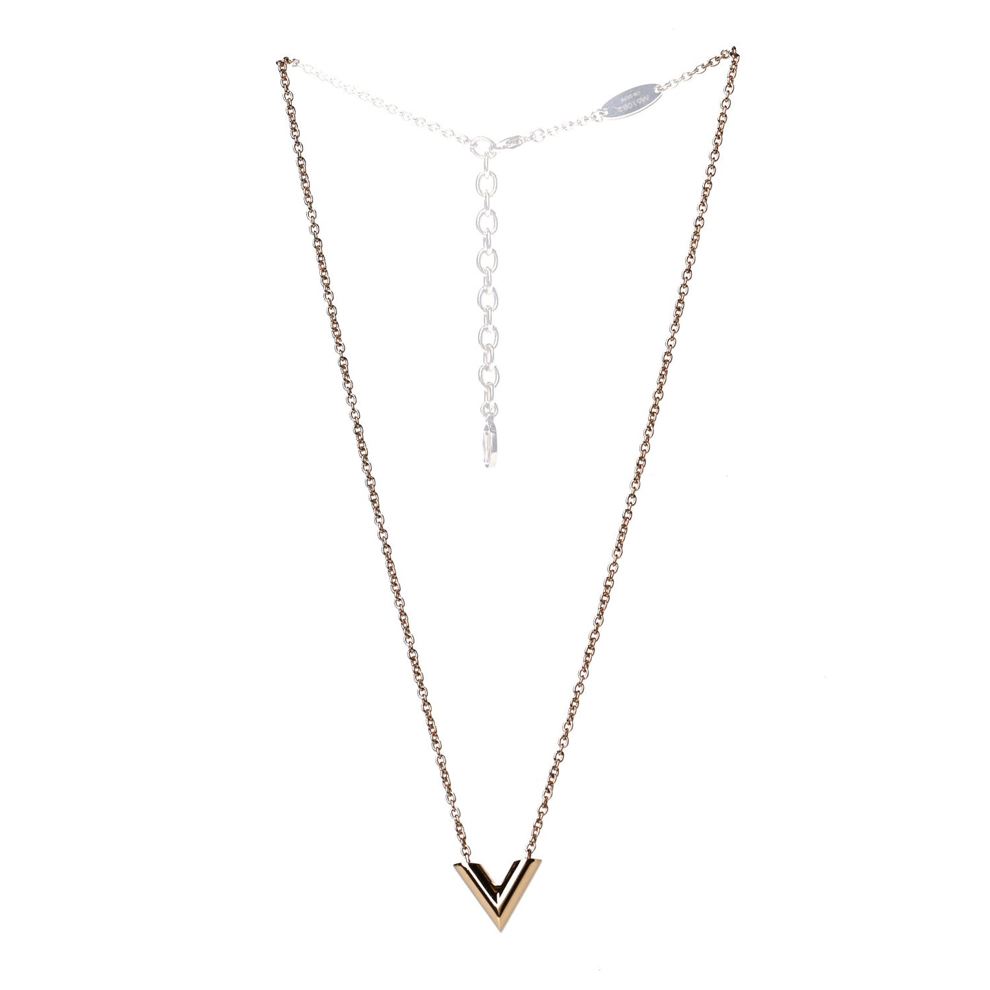 Essential V Necklace Gold