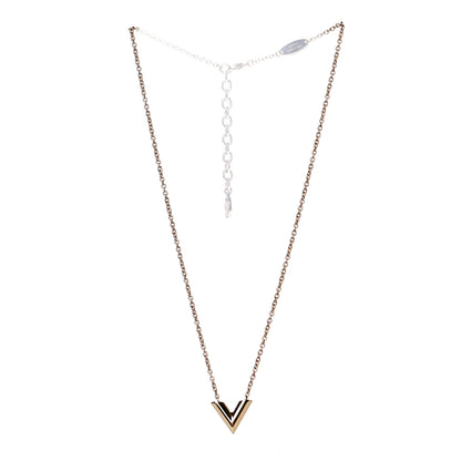Louis Vuitton Essential V Necklace Gold 2 of 5