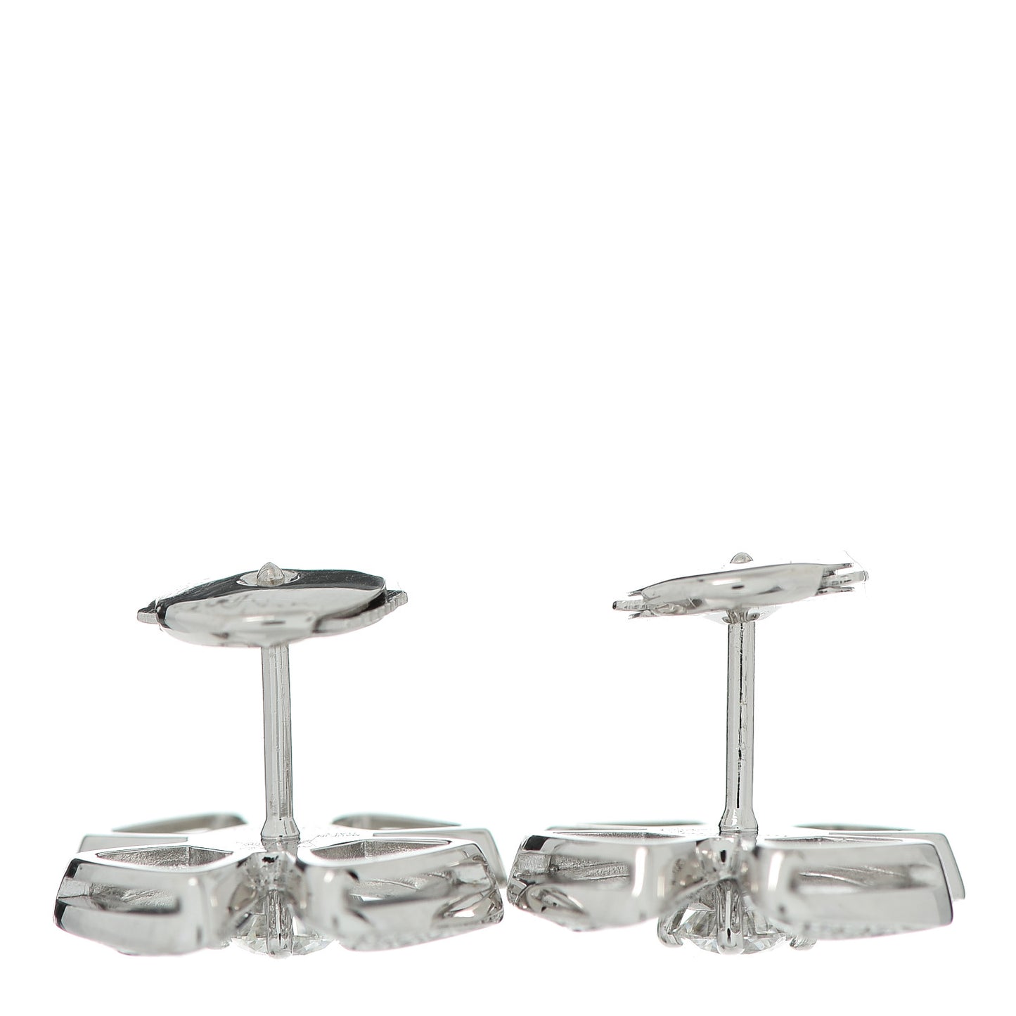 18K White Gold Diamond Fiorever Earrings