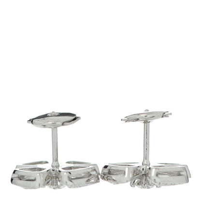 Bulgari 18K White Gold Diamond Fiorever Earrings 3 of 4