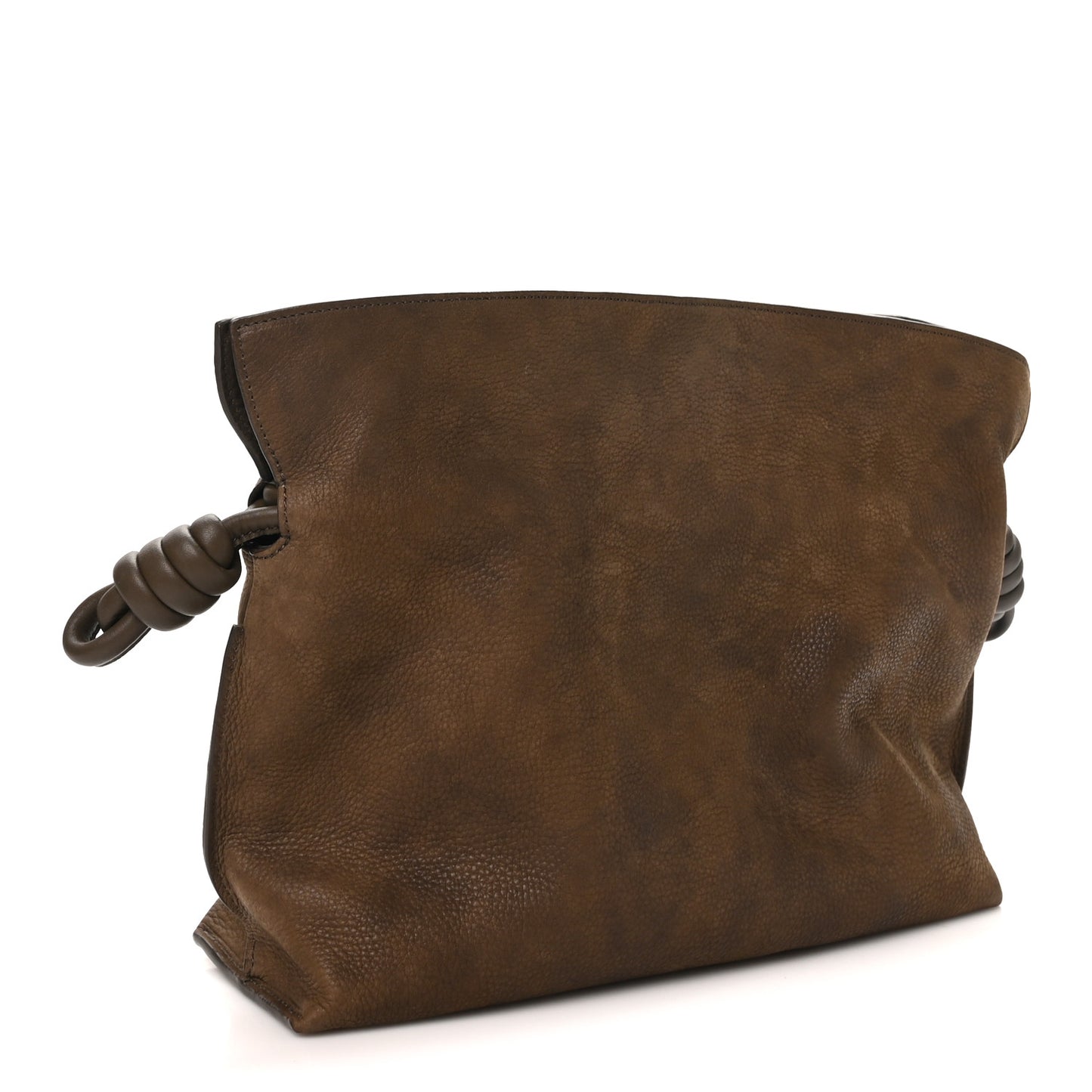 Grained Nubuck Medium Flamenco Knot Bag Tundra