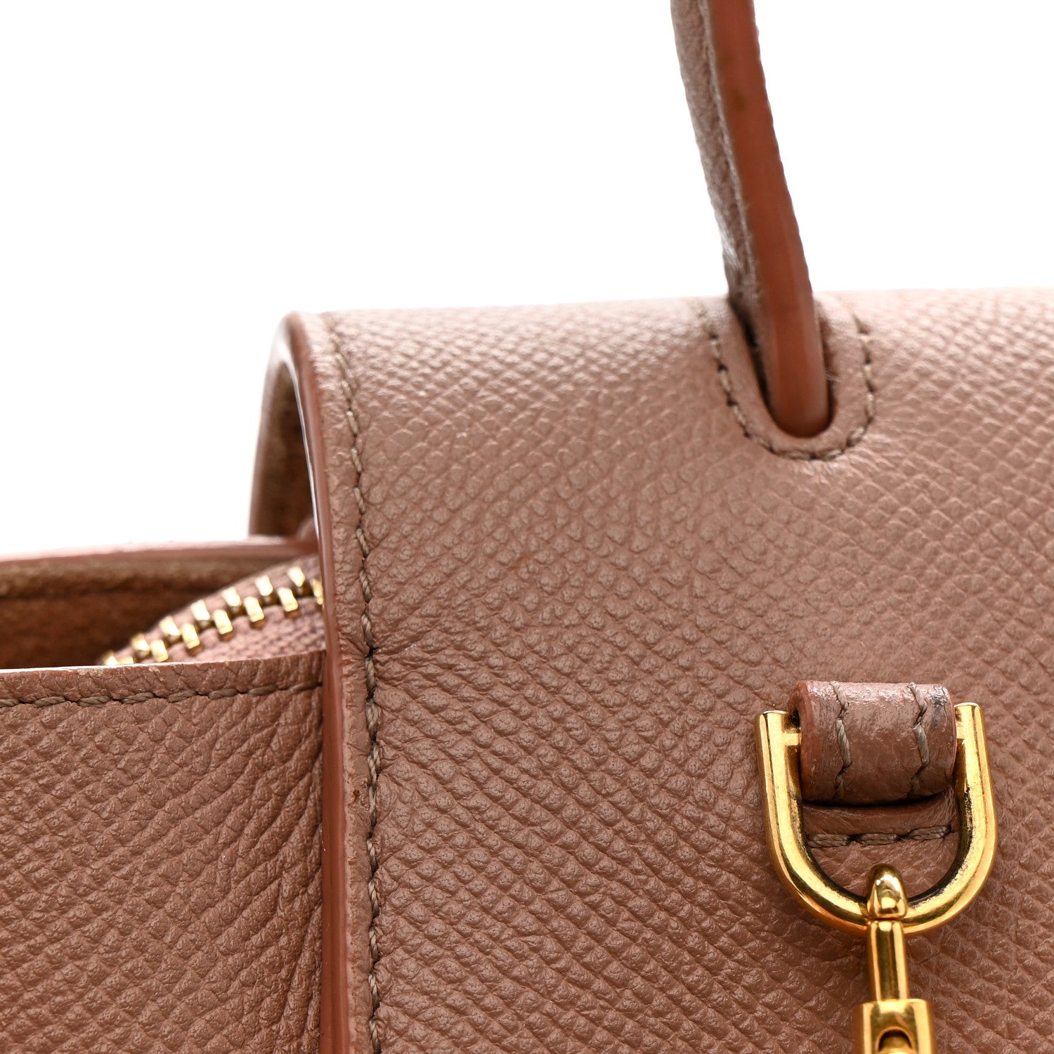Celine Grained Calfskin Nano Belt Bag Dark Pink 18 of 21